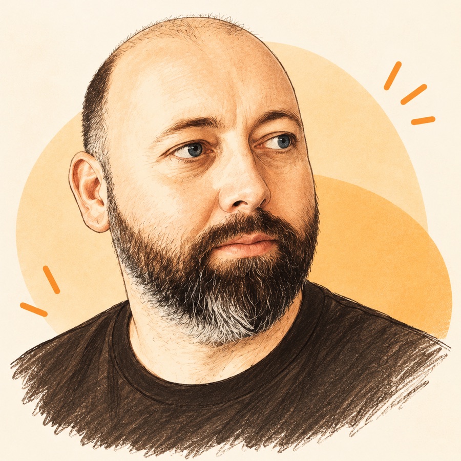 Illustrated portrait of Lee Mallon